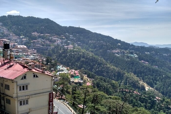 views from the ridge in shimla