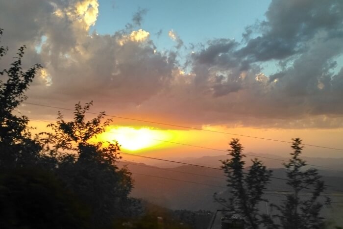 shish viewing sunset from the ridge
