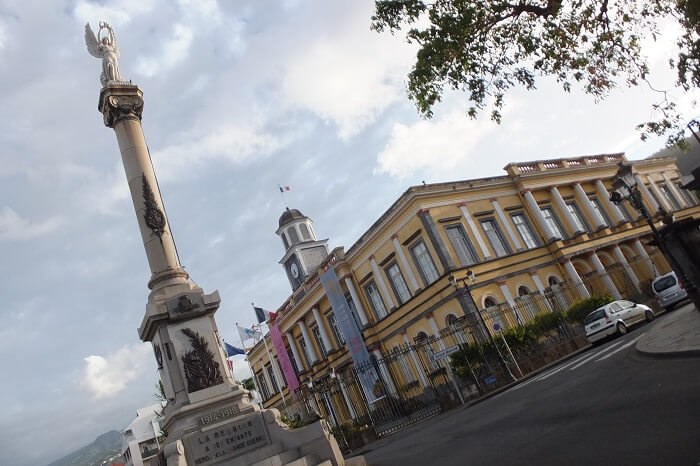 A shot of the Hôtel de ville de Saint-Denis in Reunion Island