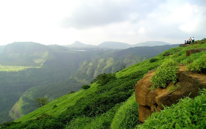 lush green Sahyadri mountains
