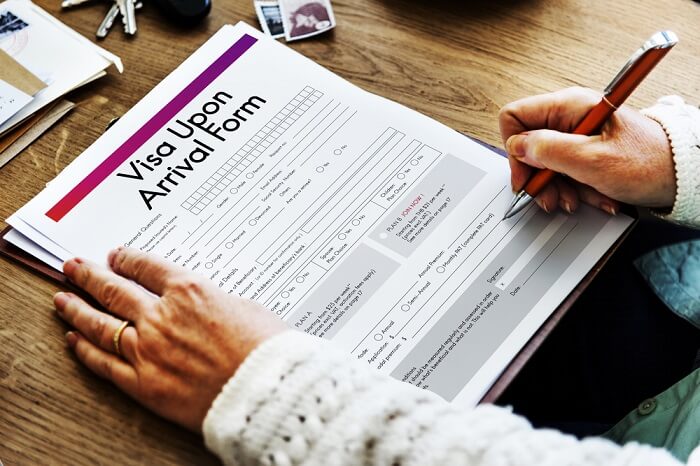 Visa on arrival form