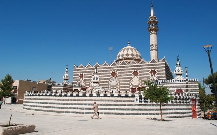 Abu Darwish Mosque on a bright and beautiful day