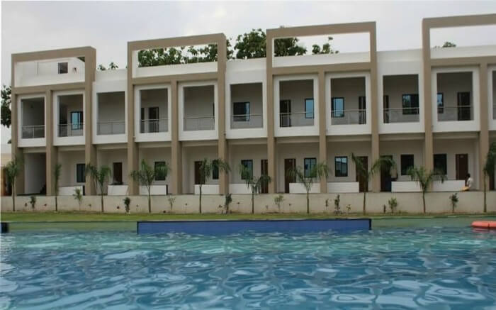 Banyan Paradise Resort stay by the poolside in Vadodara