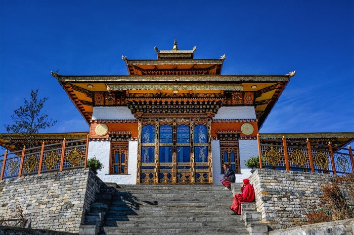 a gorgeous Bhutanese temple at Dochula Pass
