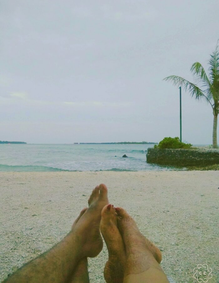 ambuj rashmi exploring maldives beach