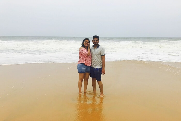 revan at beach in kovalam
