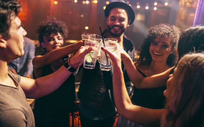 People partying in a club
