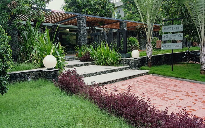 The entrance of The Mango Orchard Resort in Vadodara