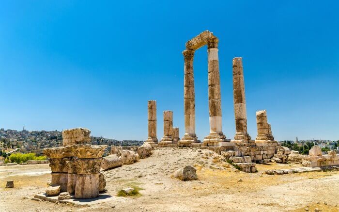 The legendary Roman Corinthian columns at Citadel HillA