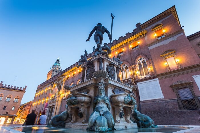 A popular statue at Bologna in Italy