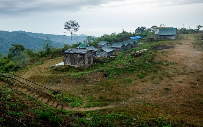 A view of Bompu Camp in Eaglenest Wildlife Sanctuary