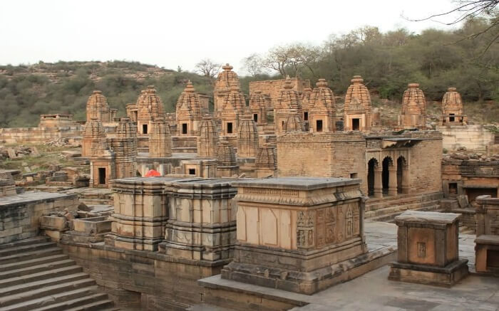 A view of Navlakha Temple in Bateshwar in Uttar Pradesh