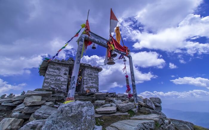 Chandrashila Temple at the summit near Chopta