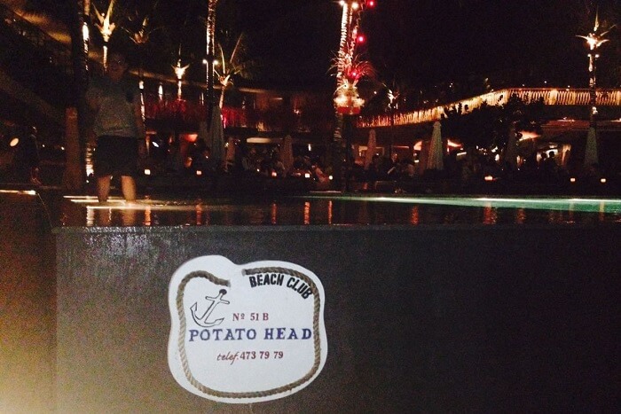 pool at rock bar in bali
