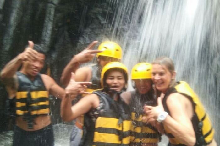 nirav & wife in bali during river rafting