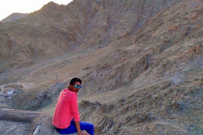 ninad near a monastery in ladakh