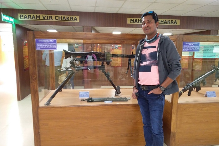 ninad at war museum in ladakh