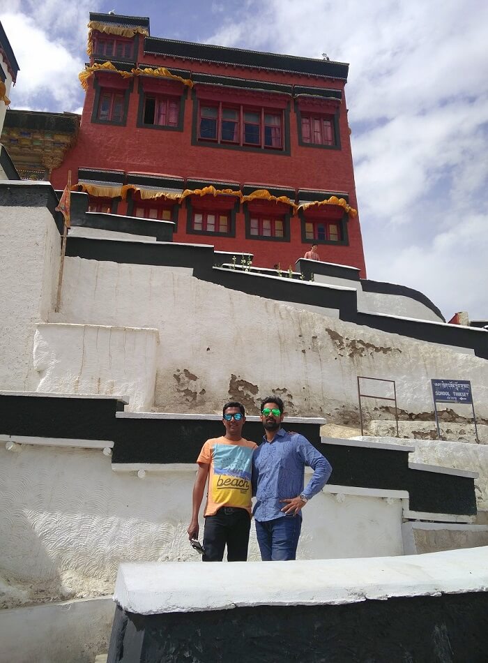 ninad at spituk monastery in ladakh