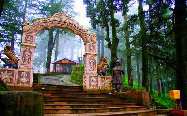 the Jakhu Temple entrance, prominent parts of mashobra tourism
