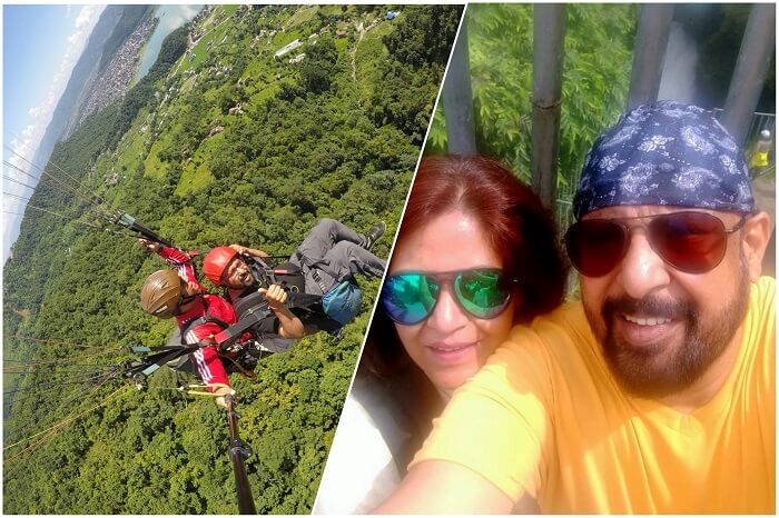 narayan and his wife while on a romantic Nepal trip