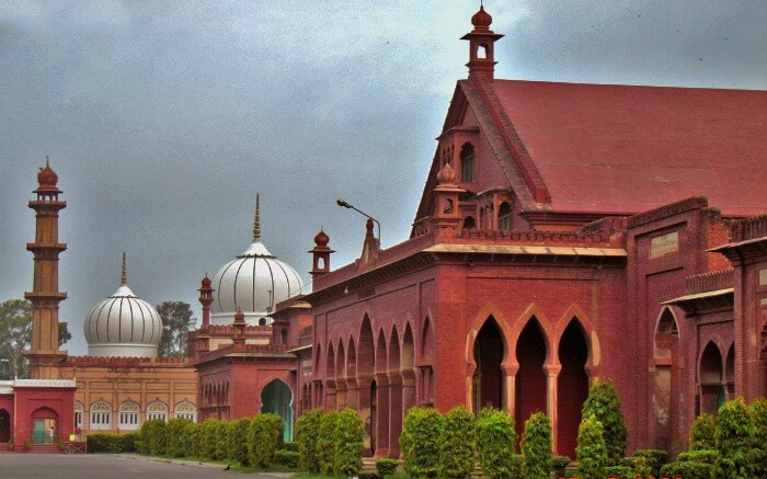Side view of SS Mosque in Aligarh in Uttar Pradesh
