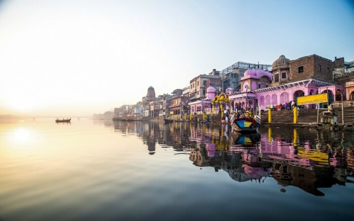 Sunrise at Vishram Ghat of Mathura