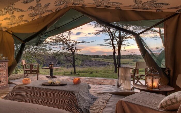 View from inside the Richard’s River Camp in Kenya