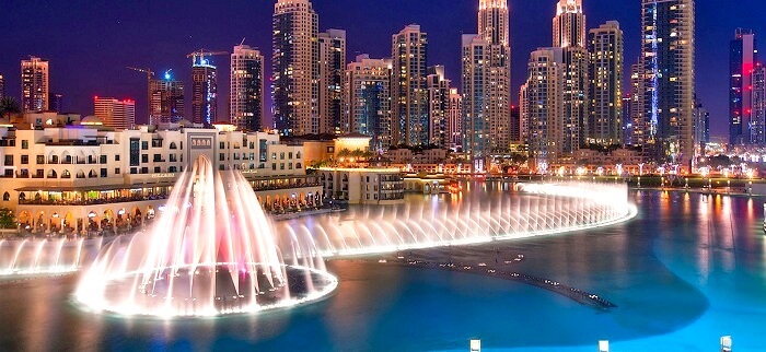 dubai fountain show