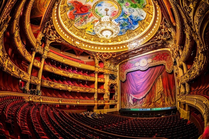 watch an opera or ballet show at Palais Garnier
