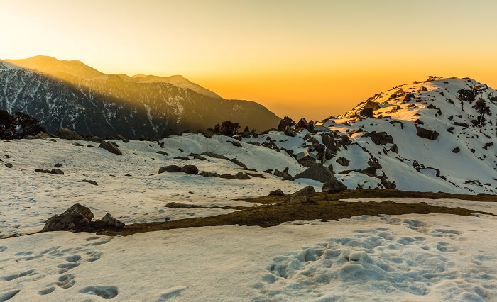 trek to Triund in mcleodganj in december