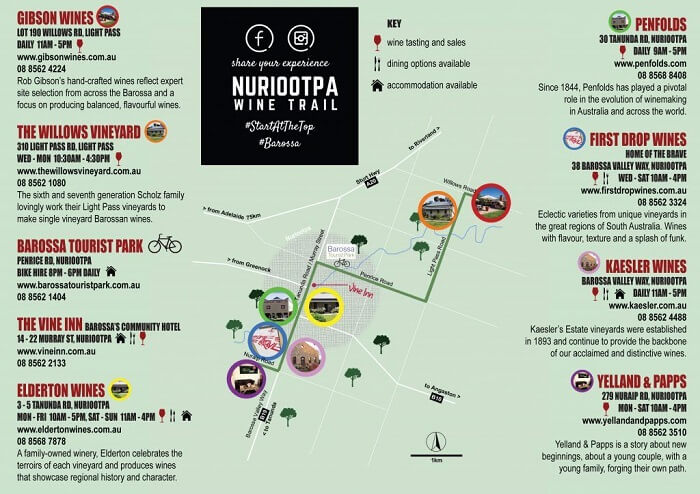 Wineries On Nuriootpa Wine Trail