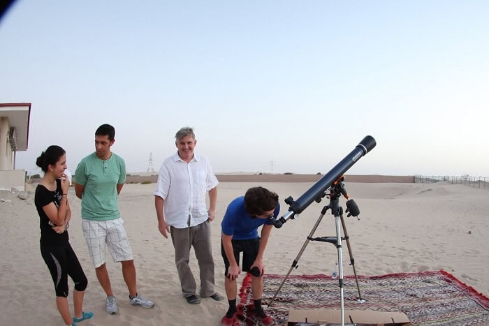 spot prominent heavenly bodies at the Al Sadeem Observatory