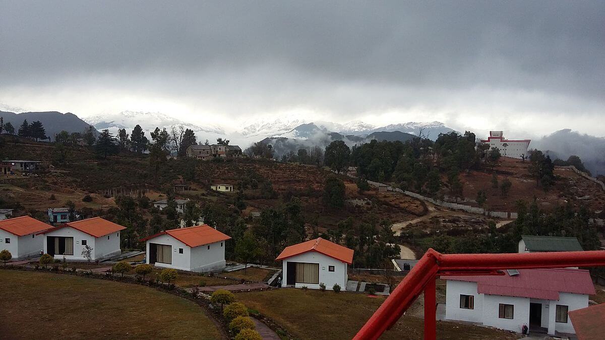 small cottages in the mountains