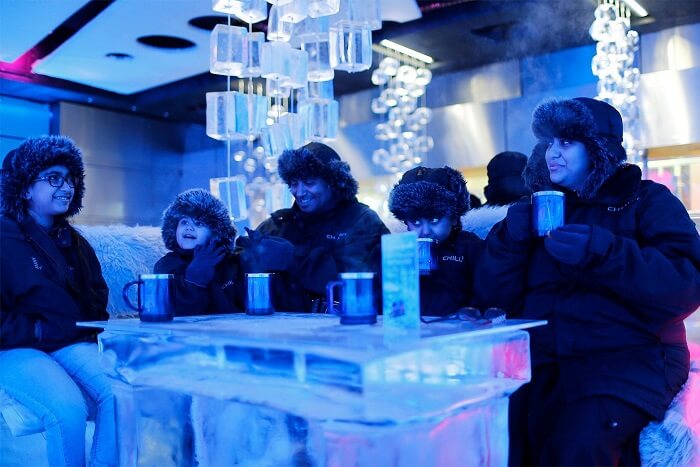 get away from the heat at Chillout Ice Lounge