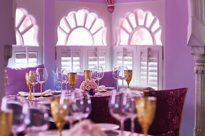 revel in the rajputana architecture of Cinnamon, one of the best restaurants in jaipur