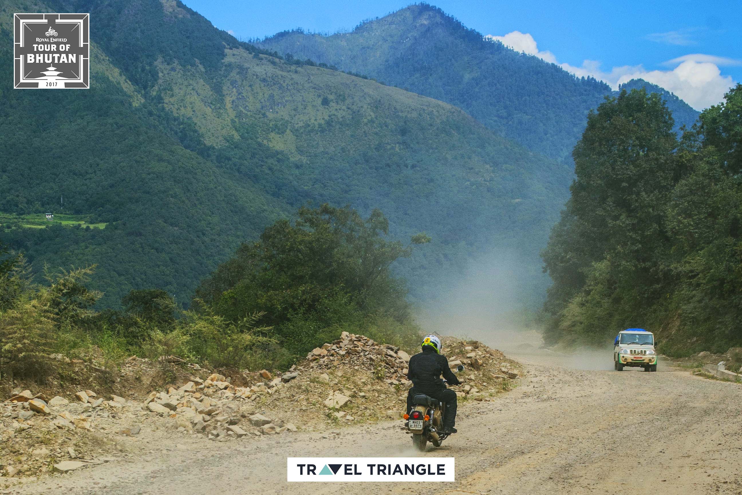 Punakha to Phobjikha: riding through hills