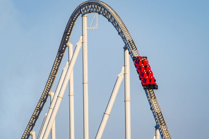 enjoy thrilling rides at Ferrari World