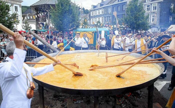 have an enormous omelet at Giant Omelet Celebration