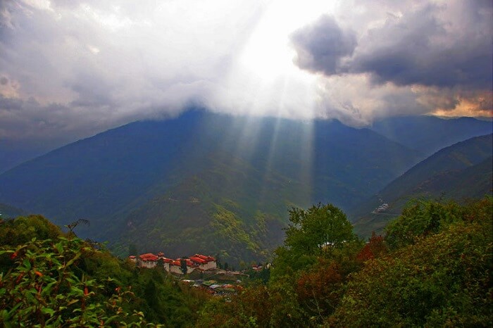 Hiking in Trumshingla National Park in Bhutan