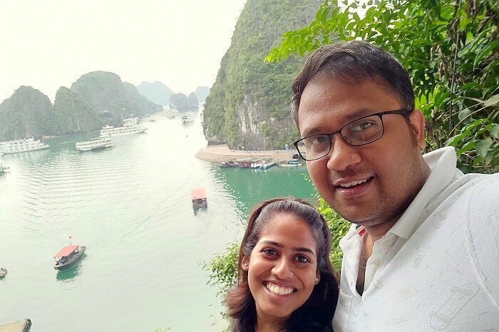 overlooking ha long bay