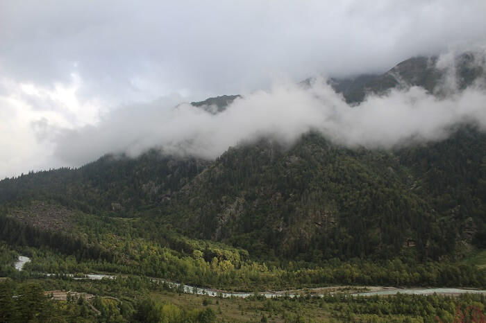 Misty mountains