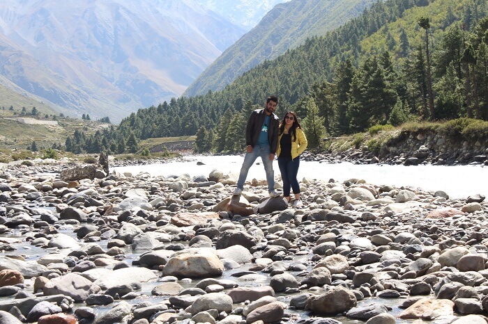 enjoying near river