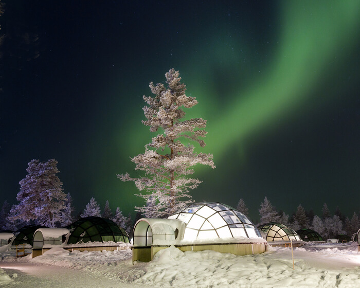 Lapland glass igloo