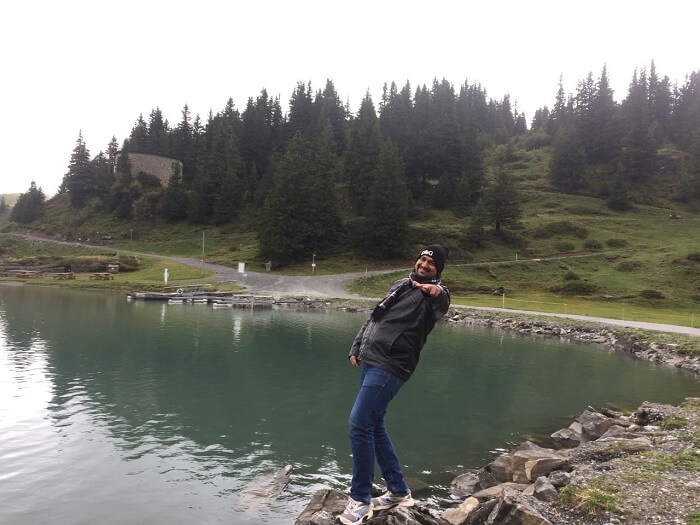 lake on the way to mount titlis