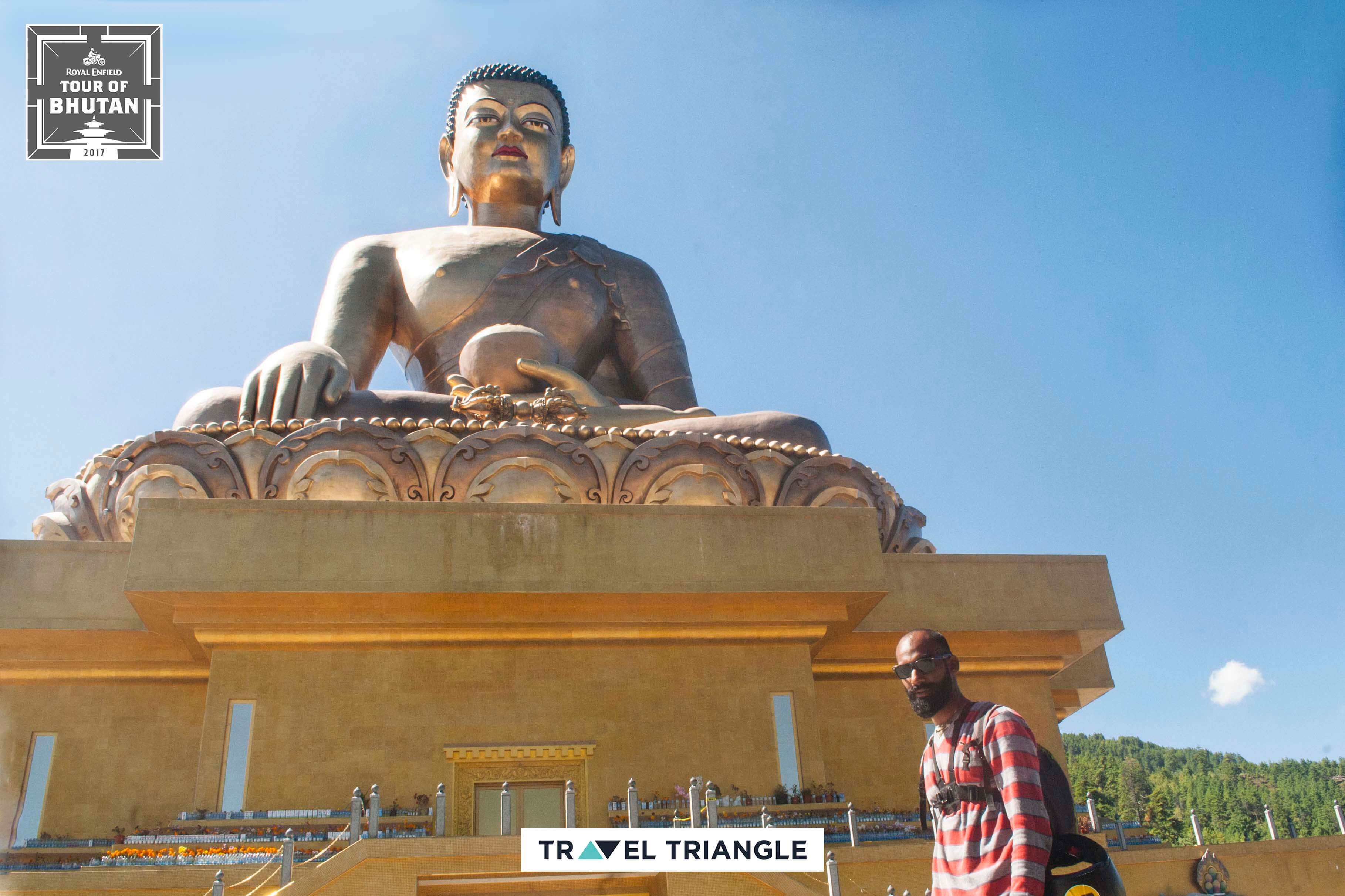 Thimphu: Exploring Buddhist temples on the royal enfield bike trip