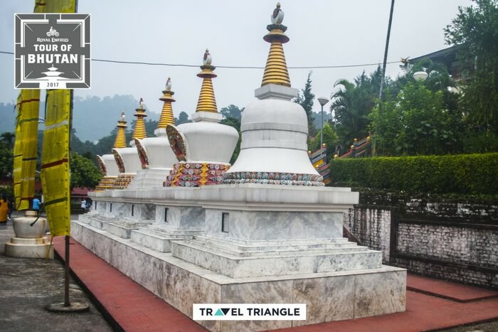 exterior white domes of monastery in kharbandi