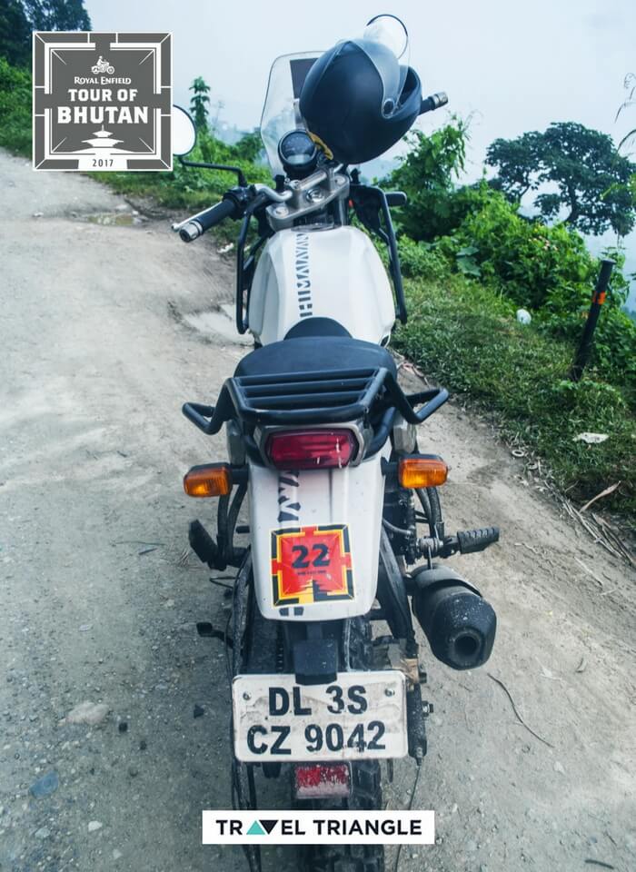 royal enfield himalayan rode on the trip