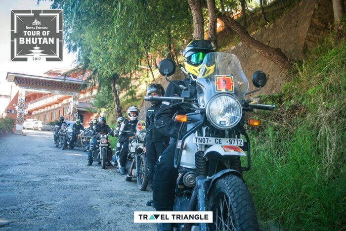 the riders of royal enfield tour of bhutan