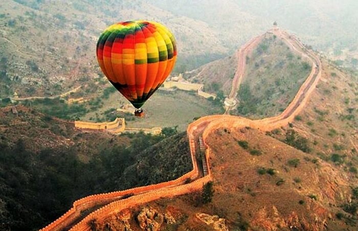 hot air ballooning in Jaipur