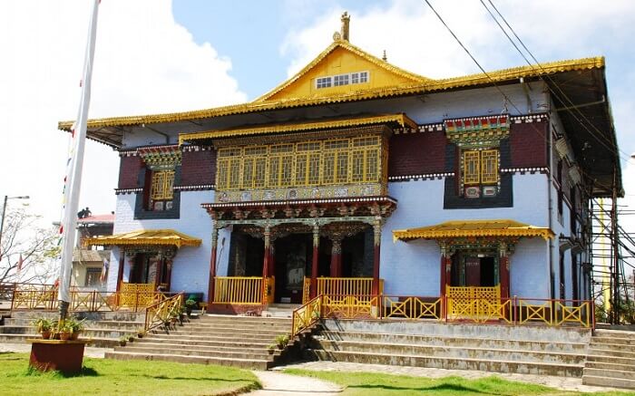 A view of Pemayangtse Monastery in Sikkim